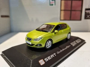 1:43 Seat Ibiza Mk4 6J Model Yellow Citrus 2008 Diecast Scale Car Display Case - Picture 1 of 11