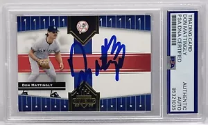 Don Mattingly Signed Autographed 2005 Donruss Champions Card Yankees PSA/DNA - Picture 1 of 2