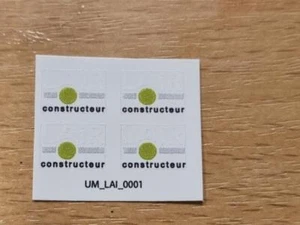 UM_LAI_0001 - 4 autocollants logo LAIR 9.5mm (pré-coupé) - UniversMini Sticke... - Imagen 1 de 2