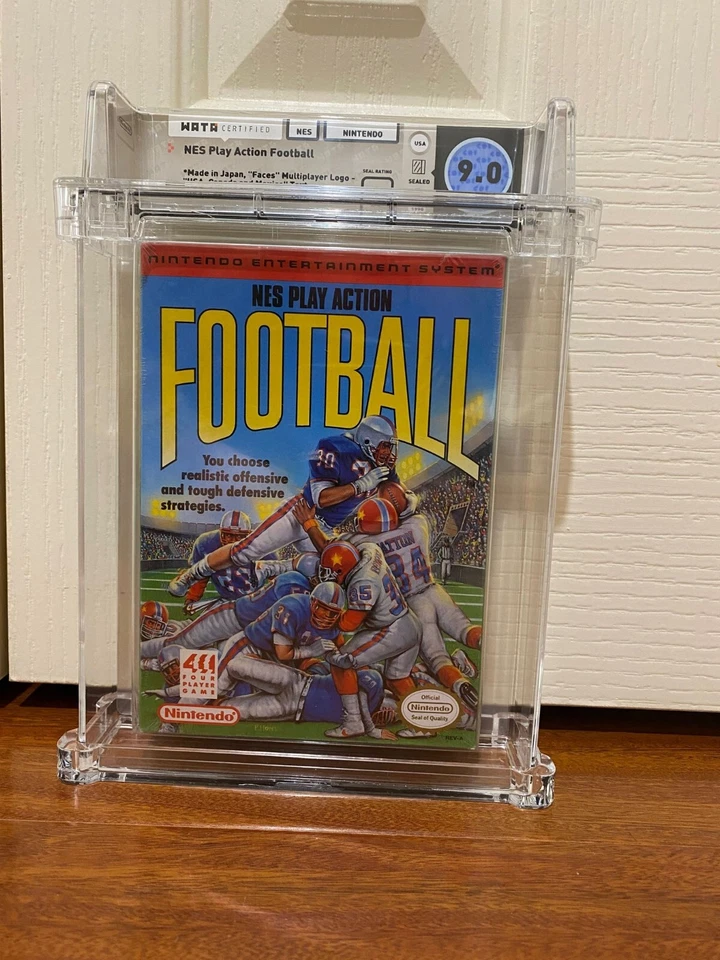 Play Action Football Nintendo NES Factory Sealed WATA VGA Graded 9.0 A NEAR MINT - Image 1 of 4