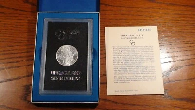 1884 CC Morgan Dollar IN ORIGINAL GSA HOLDER GEM CARSON CITY $1 Coin WITH COA! - Image 1 of 4