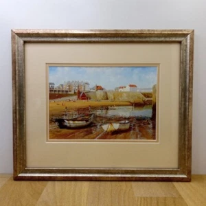 FRAMED PRINT OF A SEASIDE SCENE - Picture 1 of 5