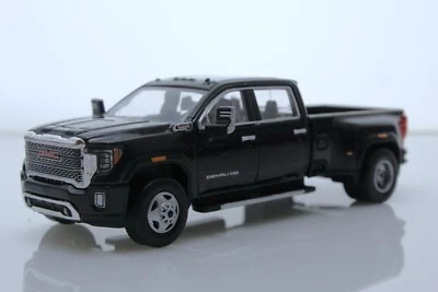 2022 GMC Sierra 3500 HD Dually Denali Pickup Truck 1:64 Diecast Model Black - Image 1 of 4