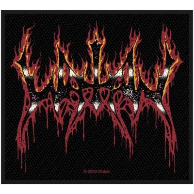 WATAIN flaming logo 2020 WOVEN SEW ON PATCH official merchandise - Image 1 of 3