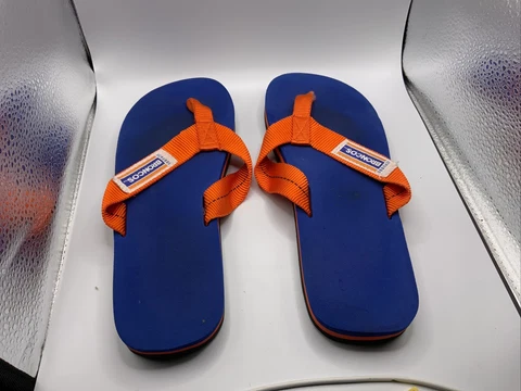 Vintage Denver Bronco Flip Flops Sandler  Size M/8? Cover
