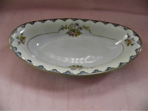 Noritake Athlone Oval Relish Tray Fine China Porcelain Gold Trim - Picture 1 of 3