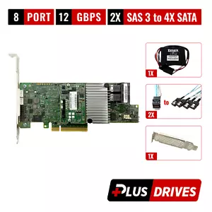 LSI MegaRAID 9361-8i 12Gbps SAS 3 w/ 1GB Cache | BBU | SAS-3 Cable and License - Picture 1 of 13