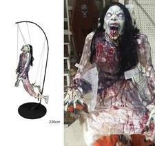 MOSTRO HALLOWEEN 220 cm IMPICCATO DECORAZIONI HORROR ACCESSORI CARNEVALE