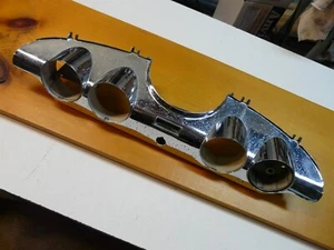 1958 EDSEL DASH GAUGES CHROME HOUSING ORIGINAL - Picture 1 of 5