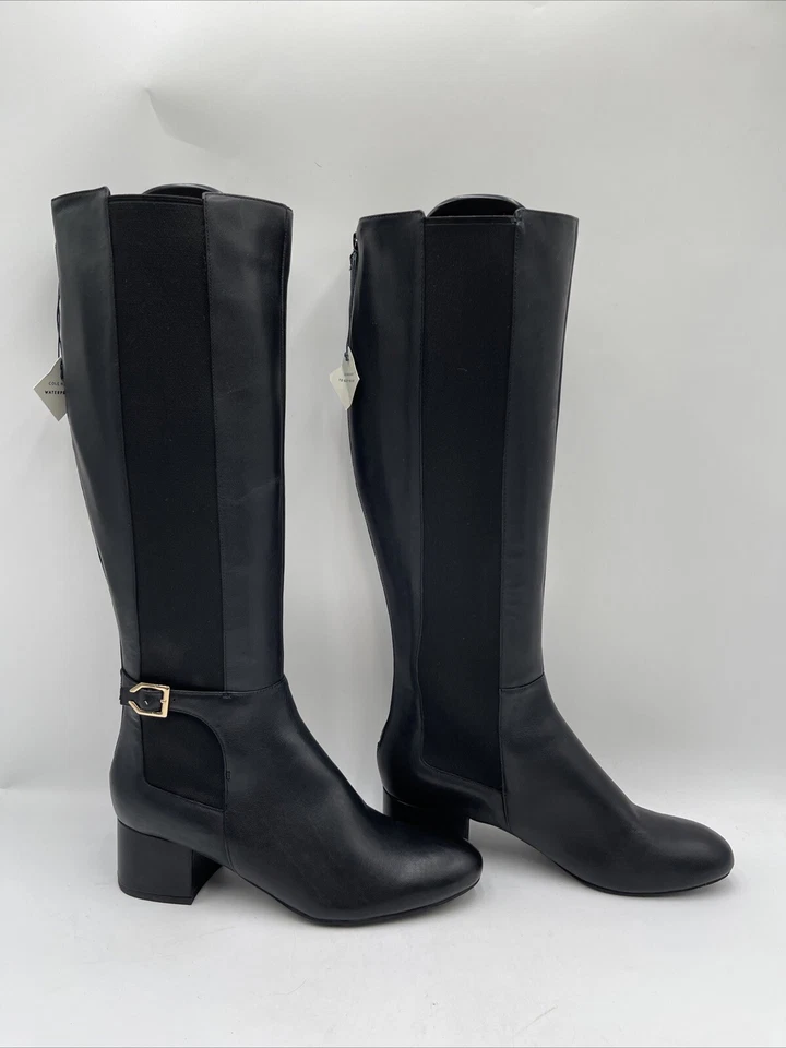 Cole Haan Women’s Avani Leather Waterproof Riding Boots Black Size 9.5B - Image 1 of 4