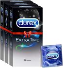Durex Condoms - Extra Time For Extended Pleasure (10 Count - Pack Of 3, Total Uk