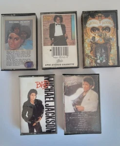 Vintage Michael Jackson Kassetten Konvolut 5 Stück. - Bild 1 von 7