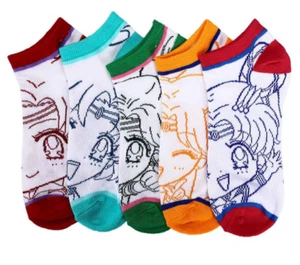 Sailor Moon 5 Pair Ankle Socks - Picture 1 of 1