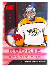 2020-21 Upper Deck Trilogy - Rookie Renditions Red Foil /799! Connor Ingram RC