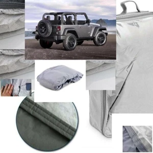TELO COPRIAUTO TELATO FELPATO PER JEEP WRANGLER JK 3P ANNO 2010 IMPERMEABILE ANT - Foto 1 di 12
