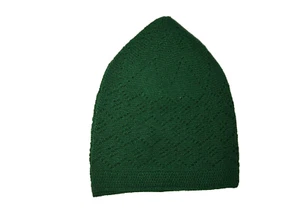 Dark Green Turkish Quality Kufi/TOPI/Skull Cap/NAMAZ TOPI/Salah/ TOPI/Muslim Cap - Picture 1 of 2