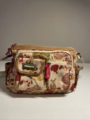 Bandolera Lily Bloom - Multibolsillo Estampado Mariposa/Floral, Correa Ajustable Foto 1 de 4