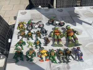 Lote de trabajo conjunto de figuras de Tortugas Ninja adolescentes mutantes de colección - Imagen 1 de 12