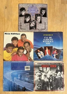 100 Records New Edition Duran Journey Springsteen Mellencamp Fleetwood Mac B-52s - Picture 1 of 20