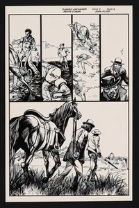 Original Art Django Unchained #3 (2013) Pg 6 Cowan/Floyd - Picture 1 of 2