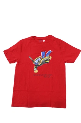 Polo Ralph Lauren Boys Cotton Graphic Polo Bear Print T-Shirt Red Size L - Image 1 of 4