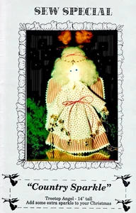 Country Sparkle 14" Baumwipfel Engel Muster von Sew Special - Bild 1 von 2