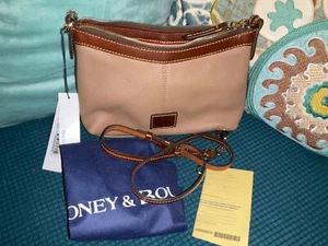 Dooney & Bourke New Belvedere SAND Leather Crossbody Shoulder Bag NWT - Picture 1 of 7