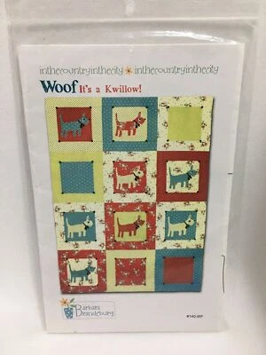 Quilt Pillow Sewing Pattern Kwillow Dog Uncut 48x64 Quilt Folds Into Pillow - Image 1 of 2