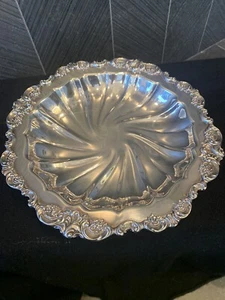 Vintage Baroque By Wallace Silverplate Bowl 12" 229 - Picture 1 of 8