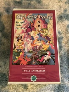 My Little Pony Escape From Catrina VHS Tape 1986 Children’s Video Library Movie - Picture 1 of 11