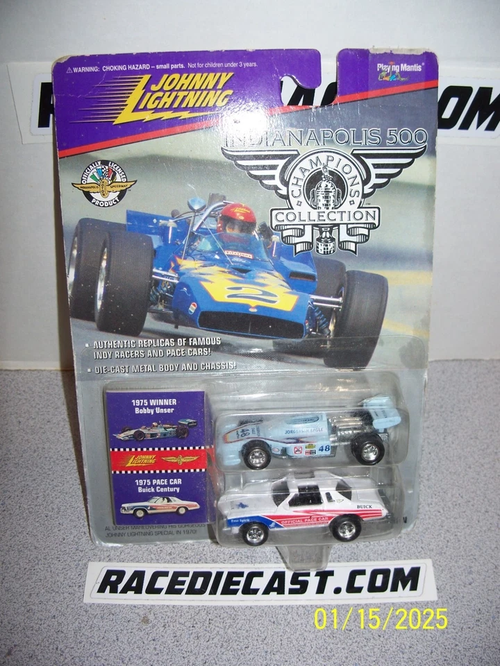 #48 BOBBY OUR 1975 INDY 500 GANADOR/BUICK PACE CAR PAQUETE JOHNNY LIGHTNING 1/64 Foto 1 de 1