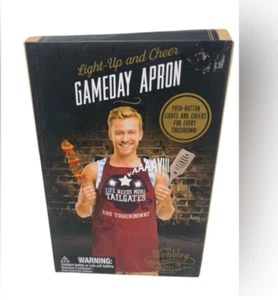 Gameday Apron OS Light Up & Cheer Touchdown Wembley b4 - Picture 1 of 8