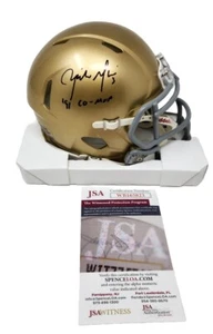 Rick Mirer Signed Autographed  Notre Dame Fighting Irish Mini Helmet 91 CO-MVP - Picture 1 of 2