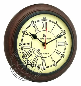 Bond Street London Antik Stil 8" Holz Wanduhr Maritim Wohn-/Bürodekoration - Bild 1 von 3
