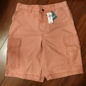 L.L. nuova con etichetta Pantaloncini cargo uomo Bean peso tropicale taglia 30 rosso bruciato Siena - Foto 1 di 3