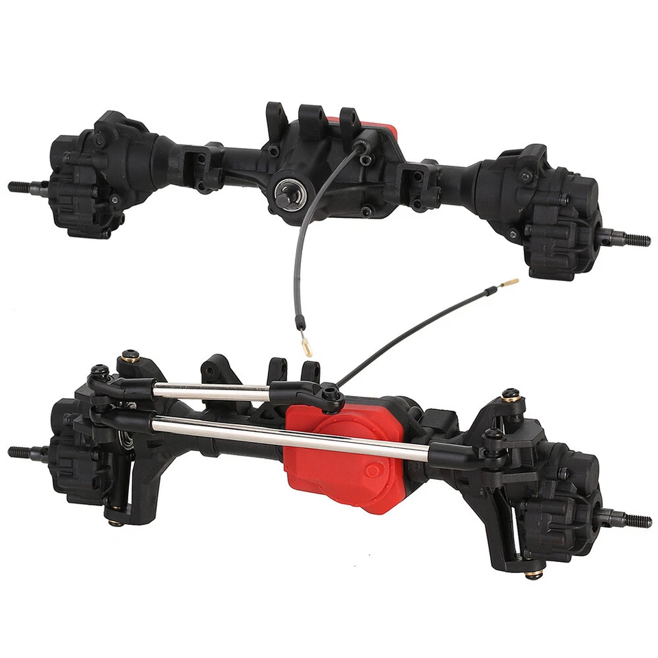 Complete Front/ Rear Straight Portal Axle for 1/10 RC Crawler Car Upgrade SCX10 - Image 1 of 3