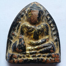 Phra Luang phorThor genuie thai  Amulet Buddha, the holy material old wat kating