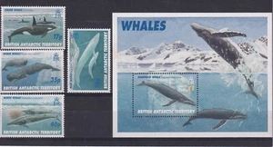 British Antartic Territory 1996 Balene serie cpl nuova integra MNH N5598 - Foto 1 di 1