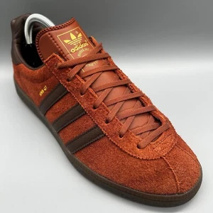 Adidas Originals SNS GT NYC GZ3616 Brown Beef Mens Uk 8.5 Terraces Casuals - Picture 1 of 11