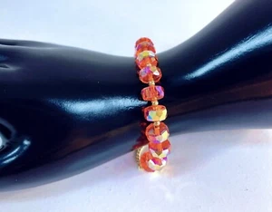 Beads Chakra Crystal Energy Heart Charm Bracelet Handmade Healing Stone Bracelet - Picture 1 of 4