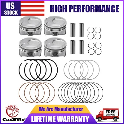 Kit de 4 pistones y anillos para Kia Soul Forte Forte5 Hyundai Elantra 2014-2018 2,0 L Foto 1 de 4