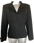 Beautiful LAURA ASHLEY fitted Jkt. 80% Wool/20% Cashmere BLACK size 16UK, lined