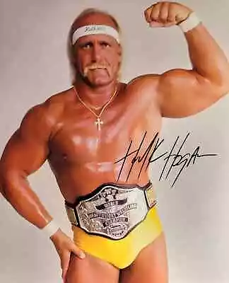 HULK HOGAN SIGNED PHOTO AUTOGRAPH WWF WWE TRUMP POSTER SIGNATURE 8.5X11 REPRINT