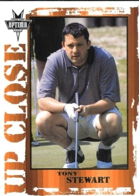 2003 Press Pass Optima - Up Close Gold #G44 Tony Stewart NASCAR Auto Racing Card - Image 1 of 4