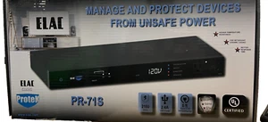 Elac PR-71S Condizionatore di Alimentazione 8 Uscite 19" Protezione da Sovratensioni con Doppia USB - Nero - Foto 1 di 4