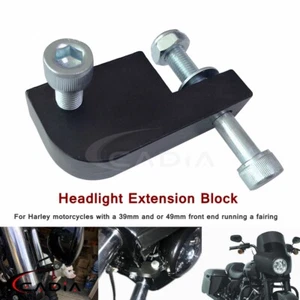 Bloque de extensión de carenado delantero para Harley Dyna Softail Touring se adapta a horquillas de 39-49 mm - Imagen 1 de 6