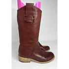 Marc By Marc Jacobs Mahogany Brown Leather Riding Boots Sz.5(35)
