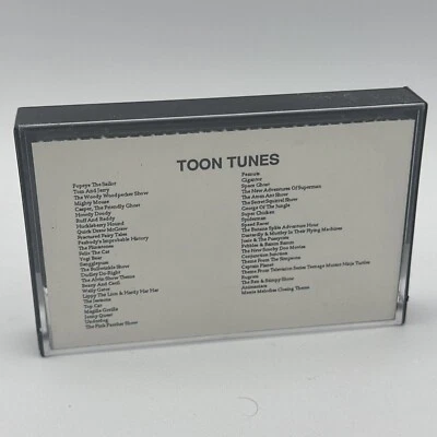 Toon Tunes Cassette Tape Rhino Promo 1997 Cartoon TV Show Themes Compilation - Image 1 of 4