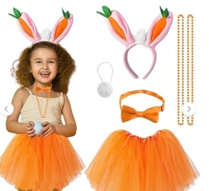 Girls/Woman's Easter Bunny Costume with Accessories - Picture 1 of 7