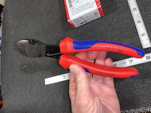 KNIPEX 74 12 180 Taglierine diagonali ad alta leva NUOVE in scatola Germania - Foto 1 di 5